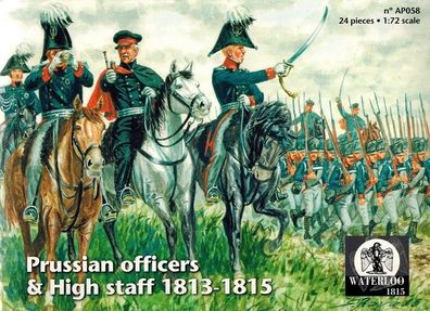 Waterloo 1815 - 058 - Prussian Officers & High Staff - 1:72