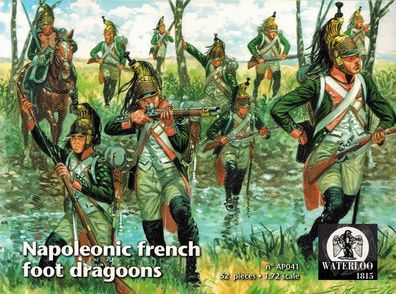 Waterloo 1815 - 041 - Napoleonic French Foot Dragoons - 1:72