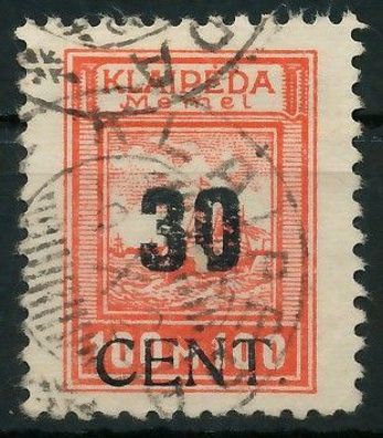 MEMEL 1923 Nr 196 gestempelt gepr. X416AFA