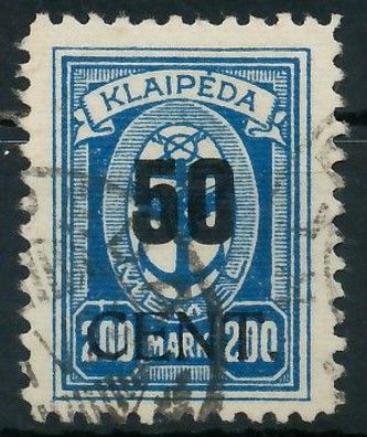 MEMEL 1923 Nr 197 gestempelt gepr. X416B02