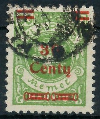 MEMEL 1923 Nr 226I gestempelt gepr. X416B52