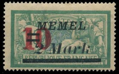MEMEL 1923 Nr 121 ungebraucht X416B8E