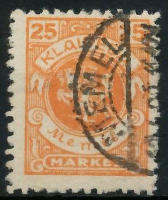 MEMEL 1923 Nr 143 gestempelt gepr. X416BFE