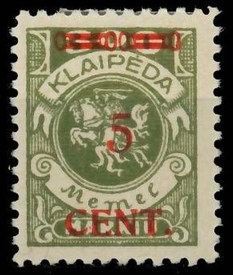 MEMEL 1923 Nr 174IIe ungebraucht X41E4EE