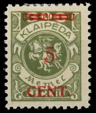 MEMEL 1923 Nr 174IIe ungebraucht X41E4EE