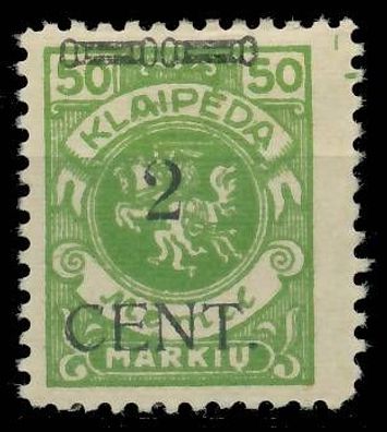 MEMEL 1923 Nr 177III ungebraucht X41E5CA