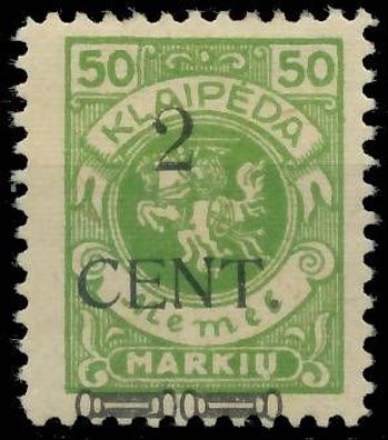 MEMEL 1923 Nr 177III ungebraucht X41E5D6