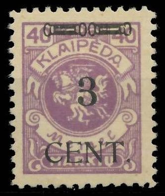 MEMEL 1923 Nr 178III ungebraucht X41E65A