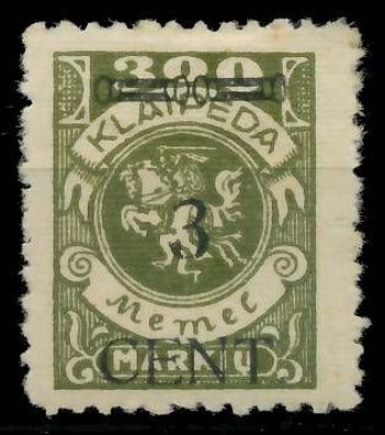 MEMEL 1923 Nr 179II ungebraucht X41E66E