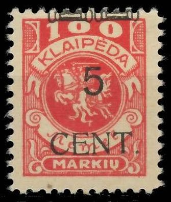 MEMEL 1923 Nr 180IV ungebraucht X41E6C6