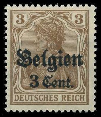 BES. 1WK Landespost Belgien Nr 11aI postfrisch gepr. X41E822