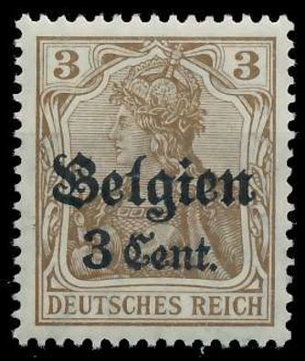 BES. 1WK Landespost Belgien Nr 11aI postfrisch gepr. X41E81A