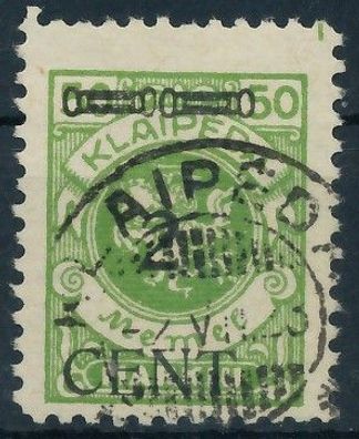 MEMEL 1923 Nr 177I gestempelt gepr. X41E86E