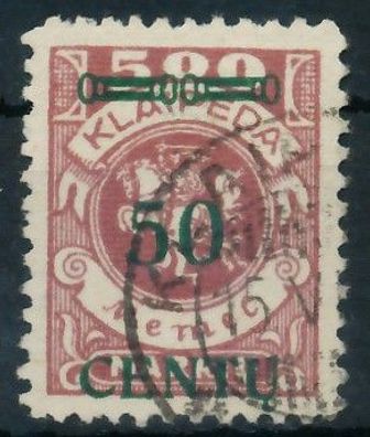 MEMEL 1923 Nr 173AI gestempelt gepr. X41E8CA