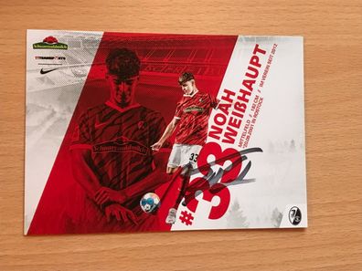 Autogrammkarte - NOAH WEIßHAUPT - FC Freiburg 2021-22 orig. signiert #1269