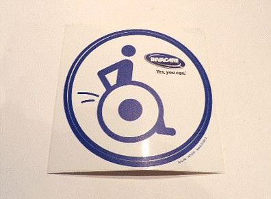 Invacare Aufkleber Sticker Rollstuhl "Yes, you can." 10cm