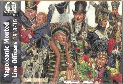 Waterloo 1815 - 028 - Napoleonic Monted Line Officers 1813 / 15 - 1:72