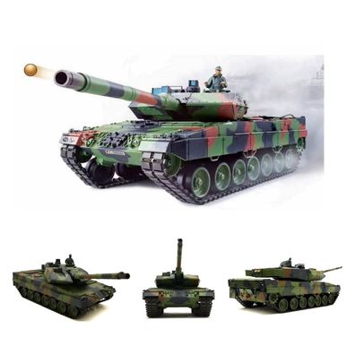 Heng Long RC Panzer German Leopard 2A6 1:16 Metallgetriebe, Rauch, Sound 2,4 GHz
