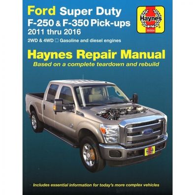 Ford Super Duty F-250 F-350 Benzin Diesel 2011-2016 Reparaturanleitung Haynes