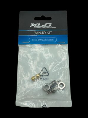 XLC Banjokit 90Grad Leitungsanschluss für Shimano Bremsen 2.3mm Set mit 2 Stück