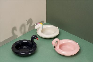 Floatie Schale DOIY Snack Schälchen Einhorn Schwan Flamingo Schwimmring Keramik