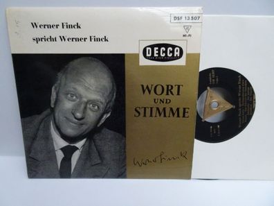 7" Single Decca Wort und Stimme Werner Finck spricht Werner Finck Kleine Rolle