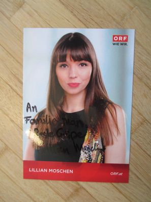 ORF Fernsehmoderatorin Lillian Moschen - handsigniertes Autogramm!!!