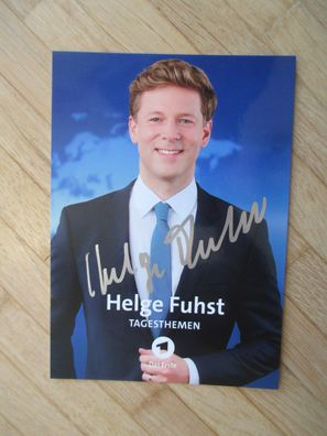 Tagesthemen Fernsehmoderator Helge Fuhst - handsigniertes Autogramm!!!