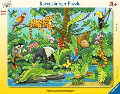 Puzzle Tiere im Regenwald Ravensburger 051403 11 Teile
