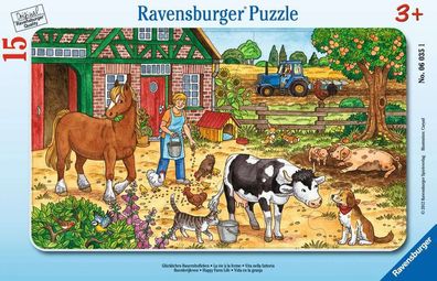 Puzzle Glückliches Bauernhofleben Ravensburger 060351 15 Teile