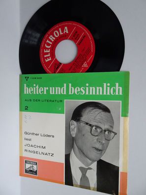 7" Electrola Heiter und besinnlich Literatur Günther Lüders liest Joachim Ringelnatz