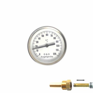 Thermometer für Räucheröfen / 0 - 120 Grad