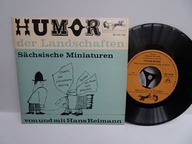 7" ariola athena Humor der Landschaften Sächsische Miniaturen Hans Reimann