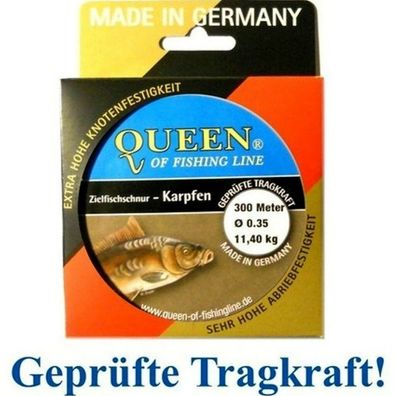 Zielfisch-Schnur Queen of Fishing Line / Karpfen 0,35mm 11,4kg 300m