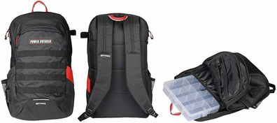 PowerCatcher Backpack Angler-Rucksack mit Kunststoffbox