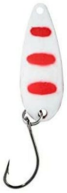 Spoon Swindler 2,3g - Forellenblinker, Farbe: Weiß-Rot/ Rotbraun