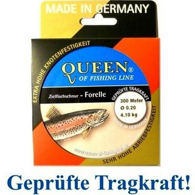 Zielfisch-Schnur Queen of Fishing Line / Forelle 0,20mm 4,1kg 300m