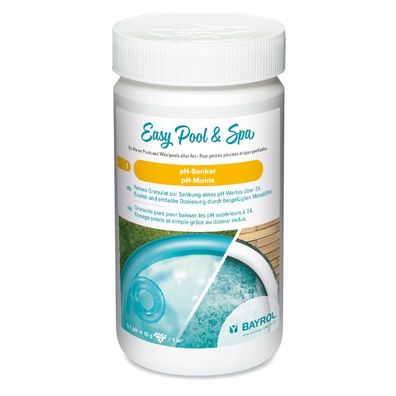Bayrol Easy Pool und Spa pH-Senker 1,5 kg pH-Minus für Schwimmbecken Whirlpools