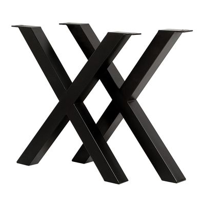 Esstischgestell LIFE "X-BIG" Schwarz pulverbeschichtet Tischbeine Tischkufen