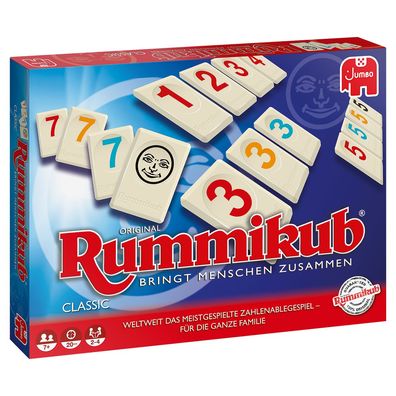 Jumbo 17571 Denkspiel Original Rummikub Classic ab 7 Jahre