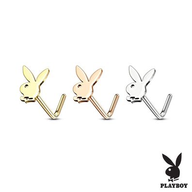 Nasenpiercing - Playboy Nasenring Piercing L-Stecker Nasenstecker 6mm #682