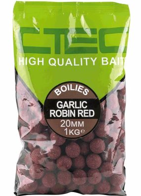 Spro C-TEC Boilies 1 Kg, 20mm Garlic Robin Red