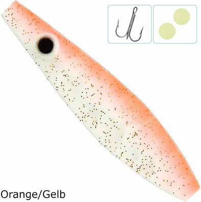 Colonel Z Seatrout Inliner Blinker, 9cm / 26g, Farbe: Orange/ Gelb