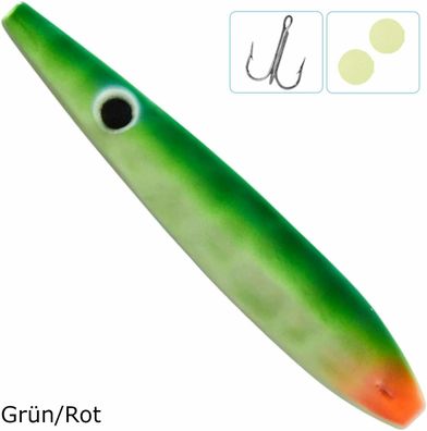 Colonel Z Seatrout Inliner Blinker, 9cm / 26g, Farbe: Grün/ Rot