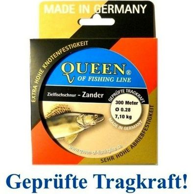 Zielfisch-Schnur Queen of Fishing Line / Zander 0,28mm 7,1kg 300m