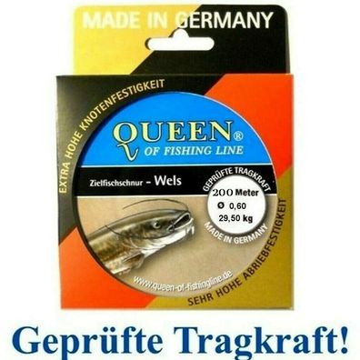 Zielfisch-Schnur Queen of Fishing Line / Wels 0,60mm 29,5kg 200m