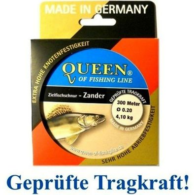 Zielfisch-Schnur Queen of Fishing Line / Zander 0,20mm 4,1kg 300m