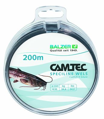 Zielfischschnur CAMTEC Speziline Wels 0,55mm 24,6kg