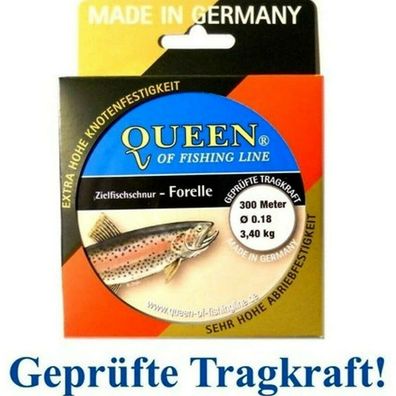 Zielfisch-Schnur Queen of Fishing Line / Forelle 0,18mm 3,4kg 300m