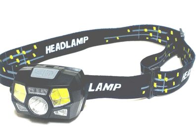 Kopflampe LED Stronlight mit SENSOR Ein- Ausschaltfunktion wieder aufladbar